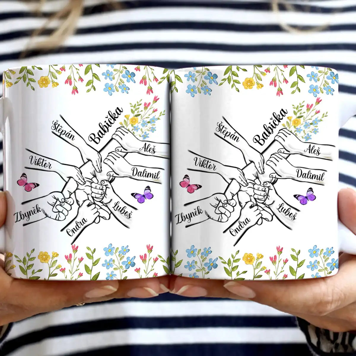 Hrnek - Spojené ruce - až 8 dětí