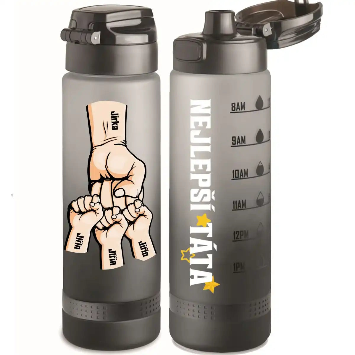 Sportovní RPET láhev na vodu 1L - pro nejlepší tatínek