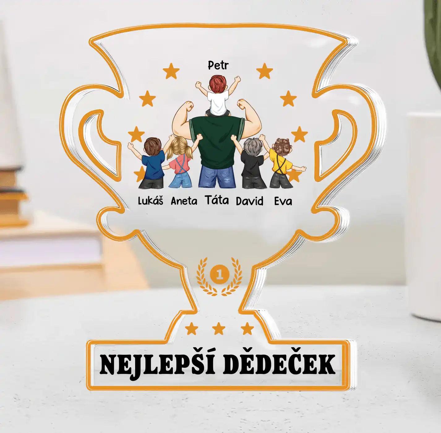 Akrylový plak - Nejlepší táta Trofej - Climo.cz