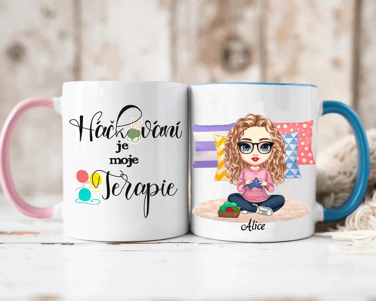Hrnek - Háčkování je moje terapie - až 3 holky - Climo.cz