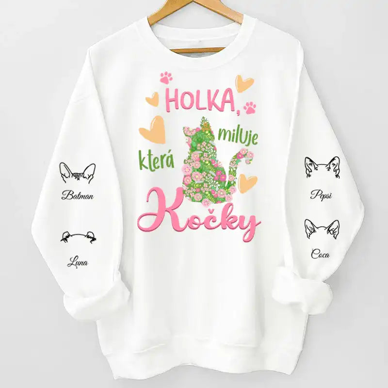 Mikina - Holka, která miluje kočky - Až 6 kočky - Climo.cz