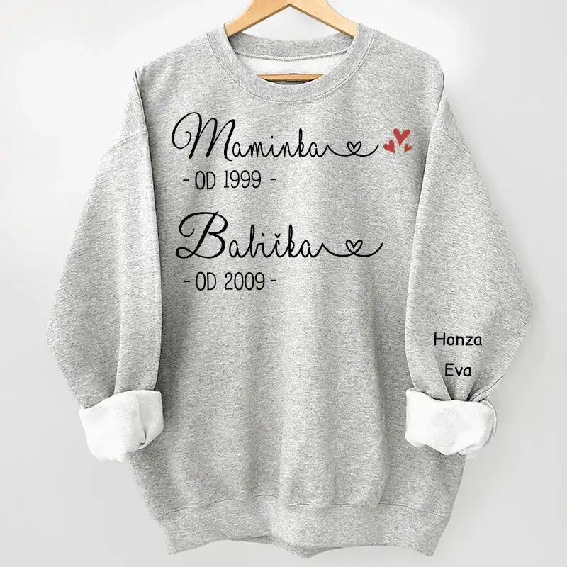 Mikina - Prvně maminka nyní babička 3 - Až 8 dětí - Climo.cz