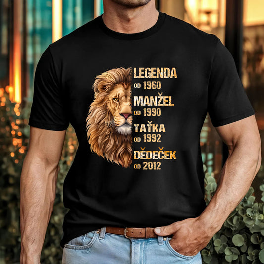 Tričko - Legenda Manžel Taťka Dědeček 4