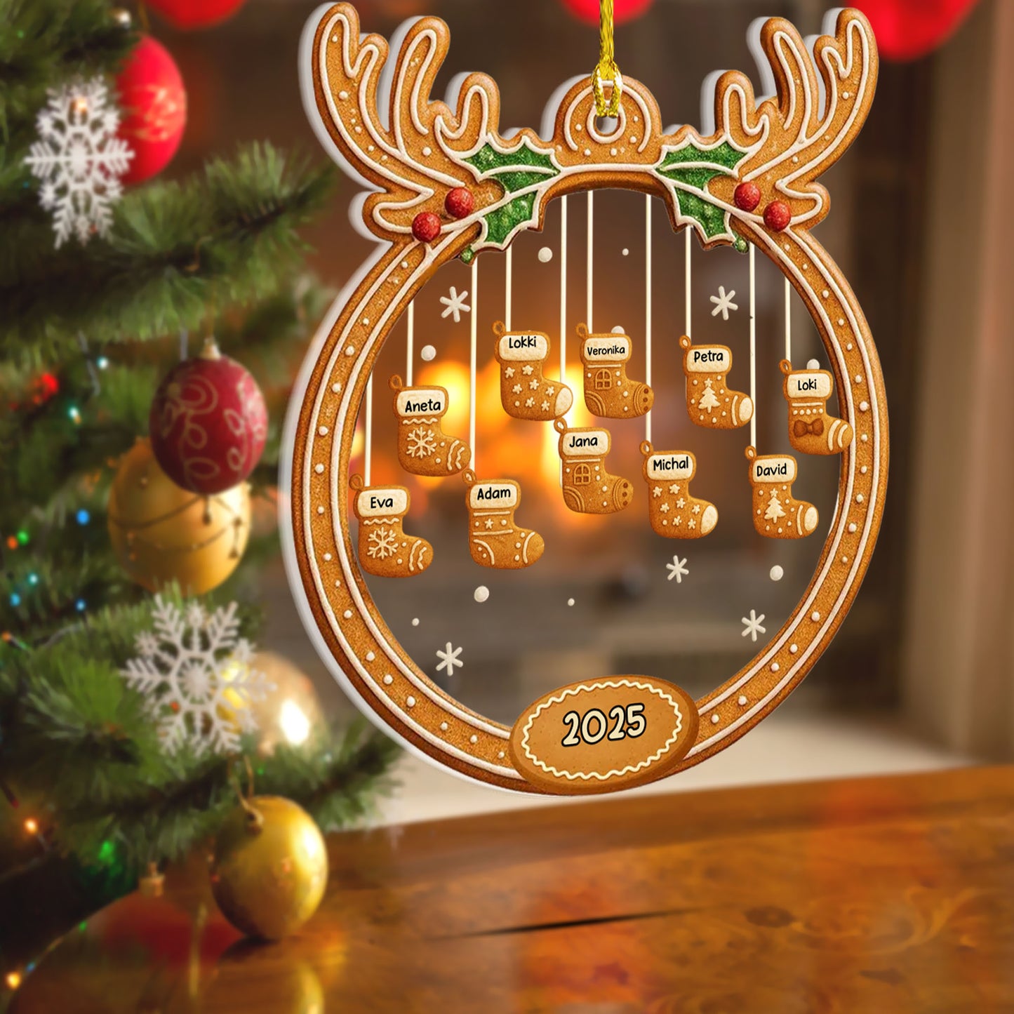 Personalizovaná akrylová ozdoba, vánoční dárek 3