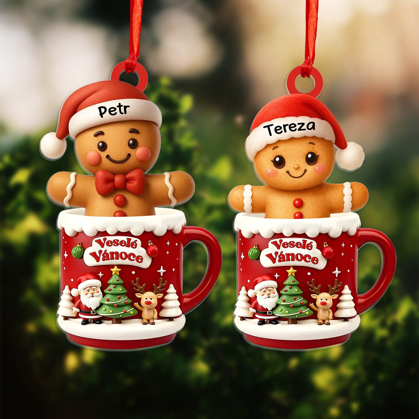 Personalizovaná akrylová ozdoba, vánoční dárek 71