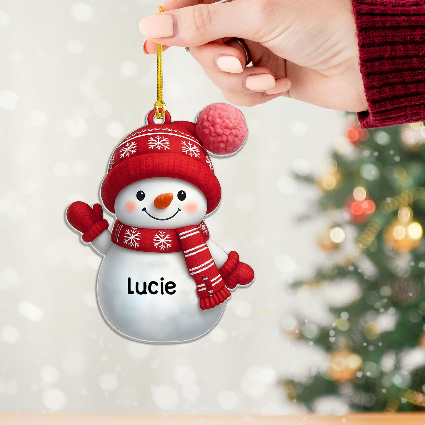 Personalizovaná akrylová ozdoba, vánoční dárek 111