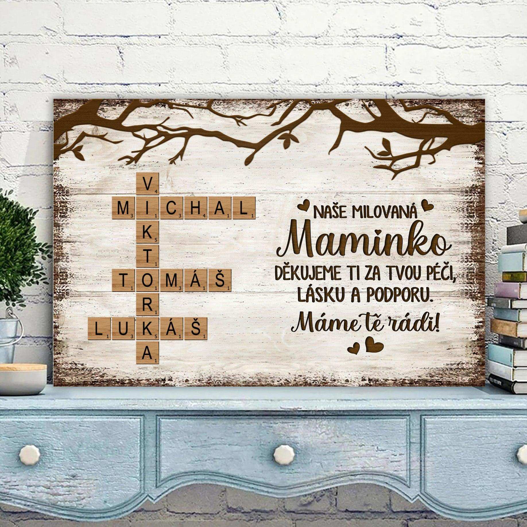 Obraz - Křížovka - Domov je tam, kde jsme spolu - Climo.cz