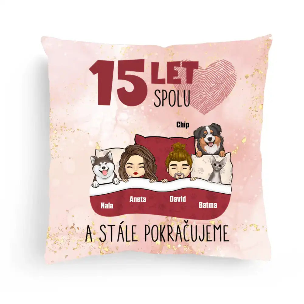 Polštář - 10 Let spolu. A stále pokračujeme - s mazlíčky - Climo.cz
