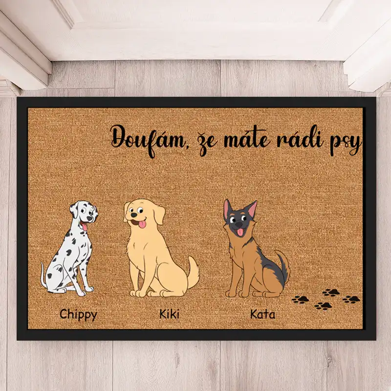 Rohožka - Doufám, že máte rádi psi - Až 4 psi