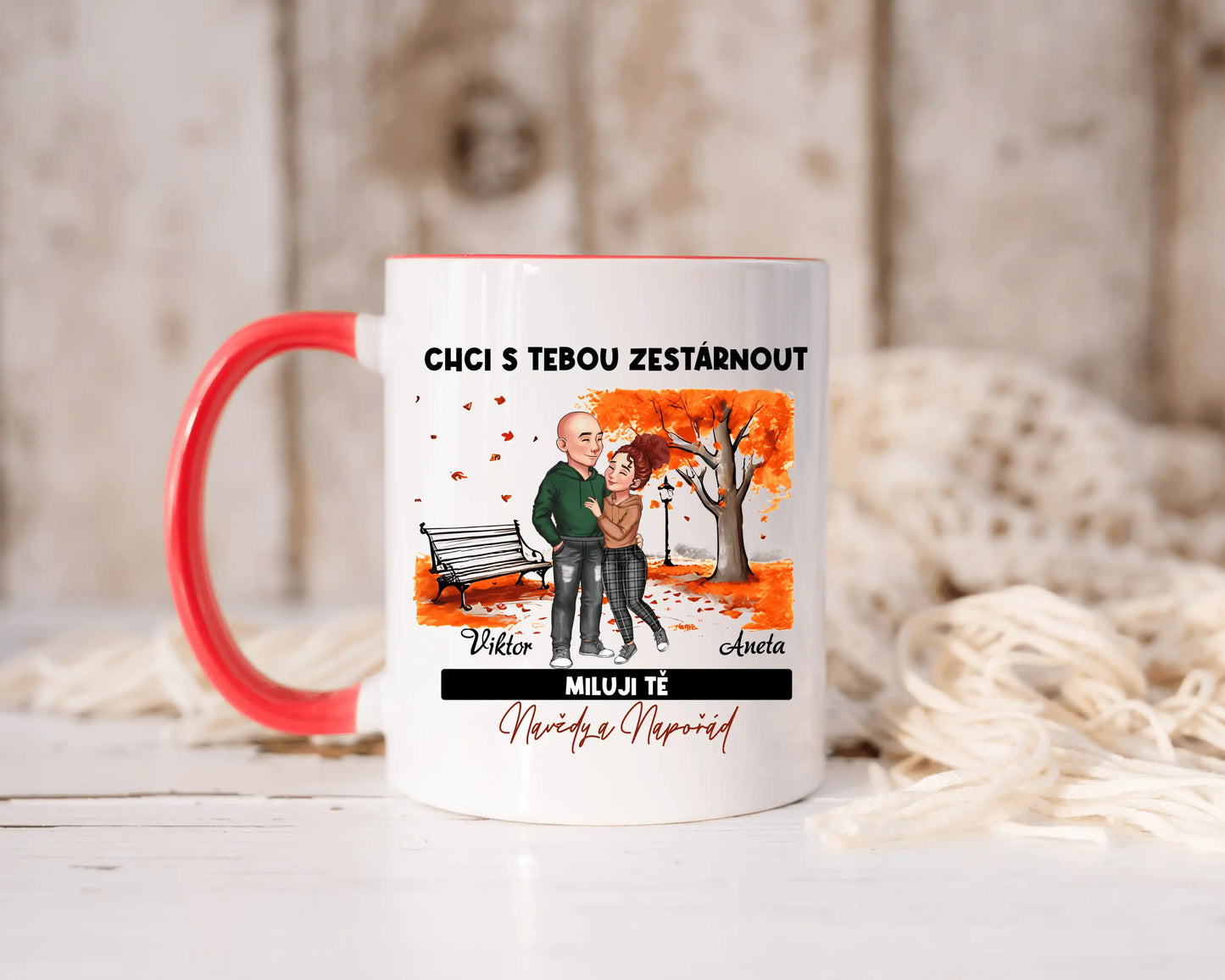 Sada hrnků 2 ks 330 ml - Chci s tebou zestárnout - Climo.cz