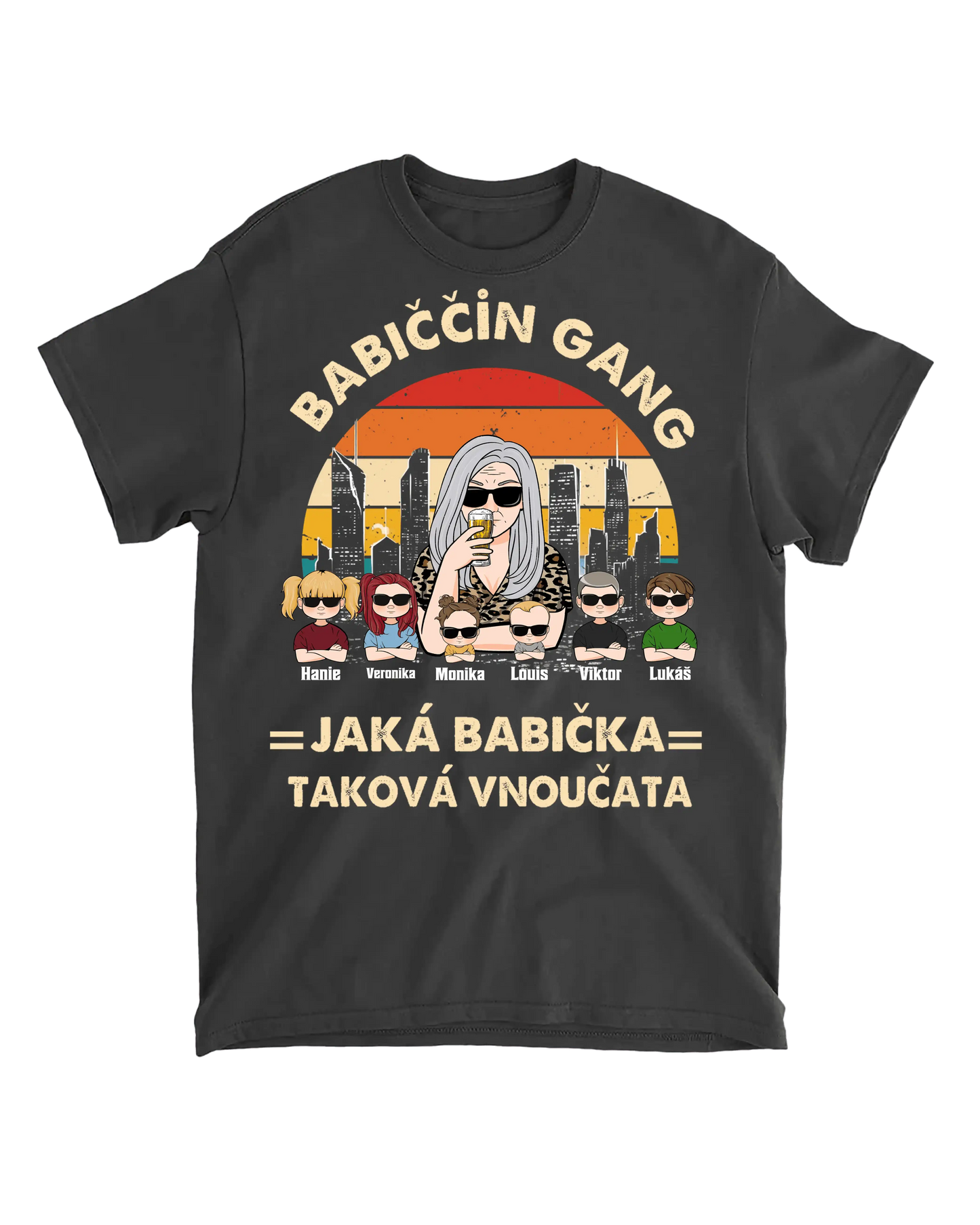 Tričko - Babiččin gang - Jaká babička, taková vnoučata - Climo.cz