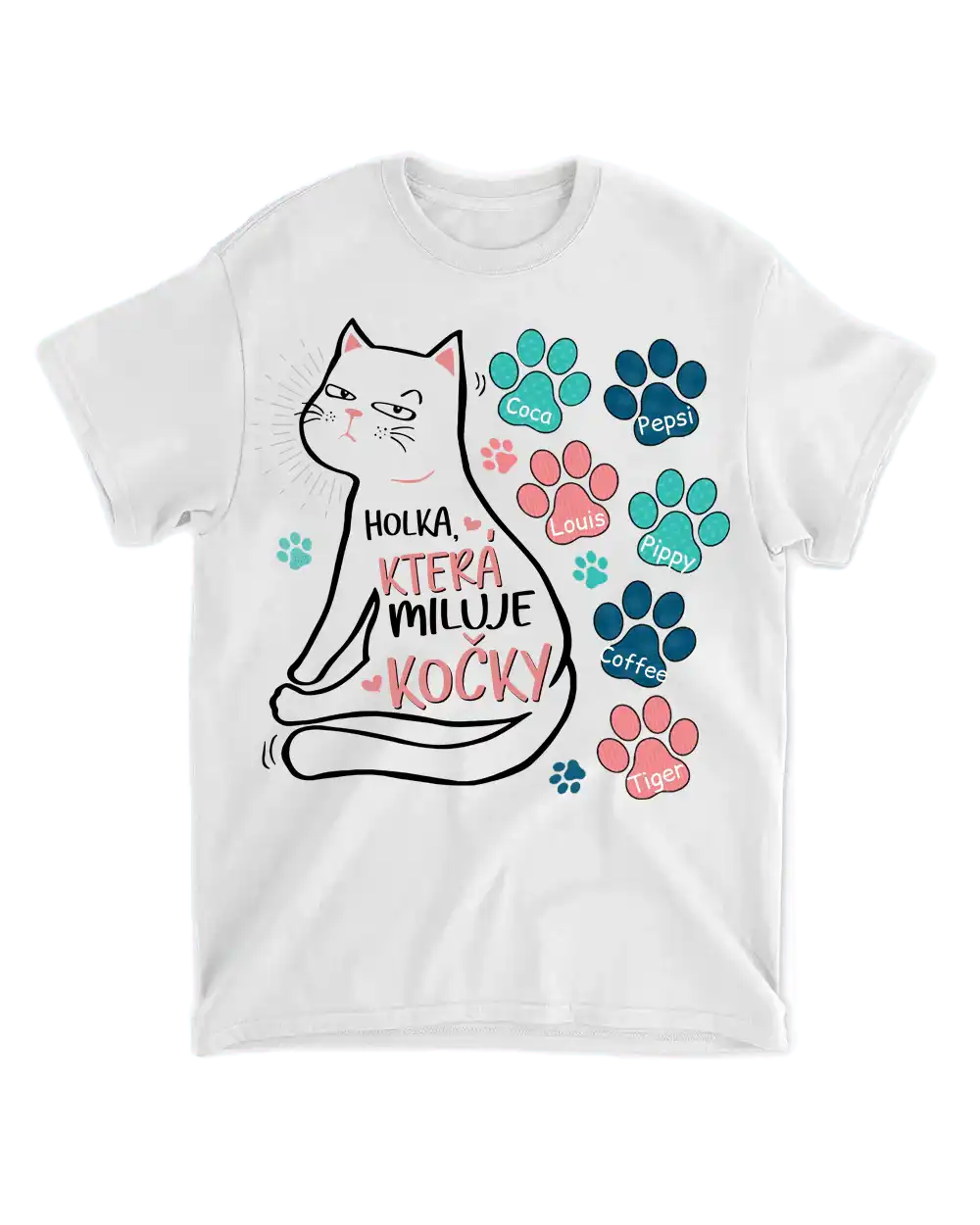 Tričko - Holka, která miluje kočky - Climo.cz