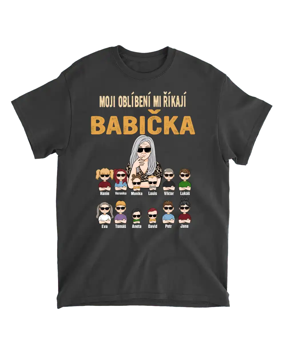 Tričko - Moji oblíbení mi říkají babička - až 12 dětí - Climo.cz