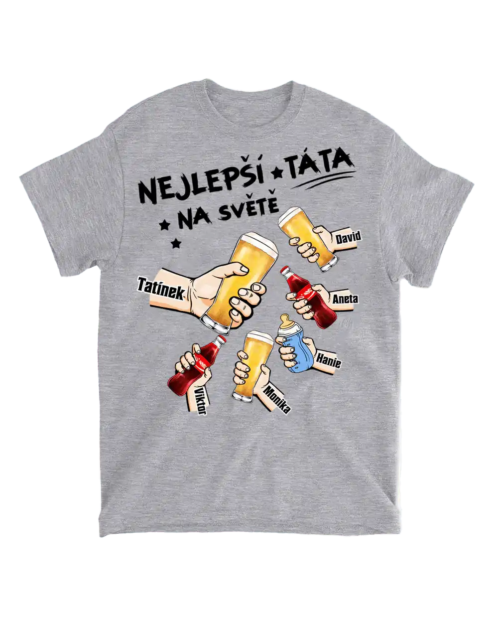 Tričko - Nejlepší táta na světě 4 - až 5 dětí - Climo.cz