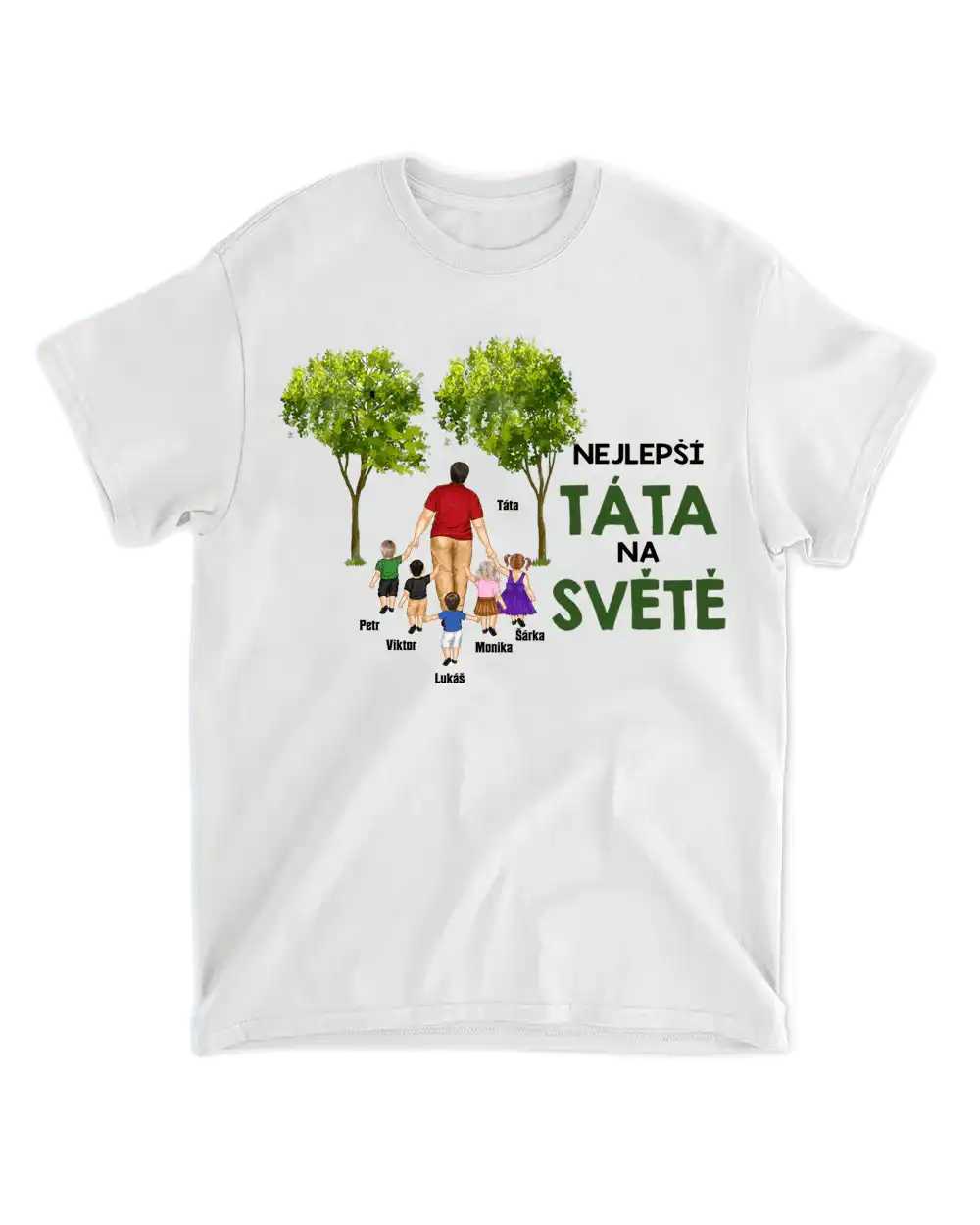 Tričko - Nejlepší táta na světě 5 - až 5 dětí - Climo.cz