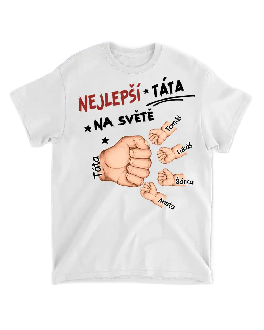 Tričko - Nejlepší táta na světě 8-až 8 dětí - Climo.cz