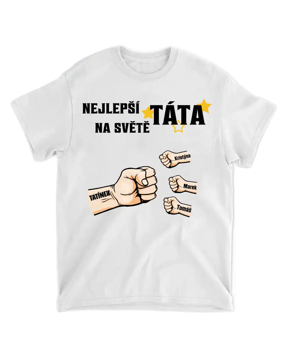 Tričko - Nejlepší táta na světě - až 7 dětí - Climo.cz