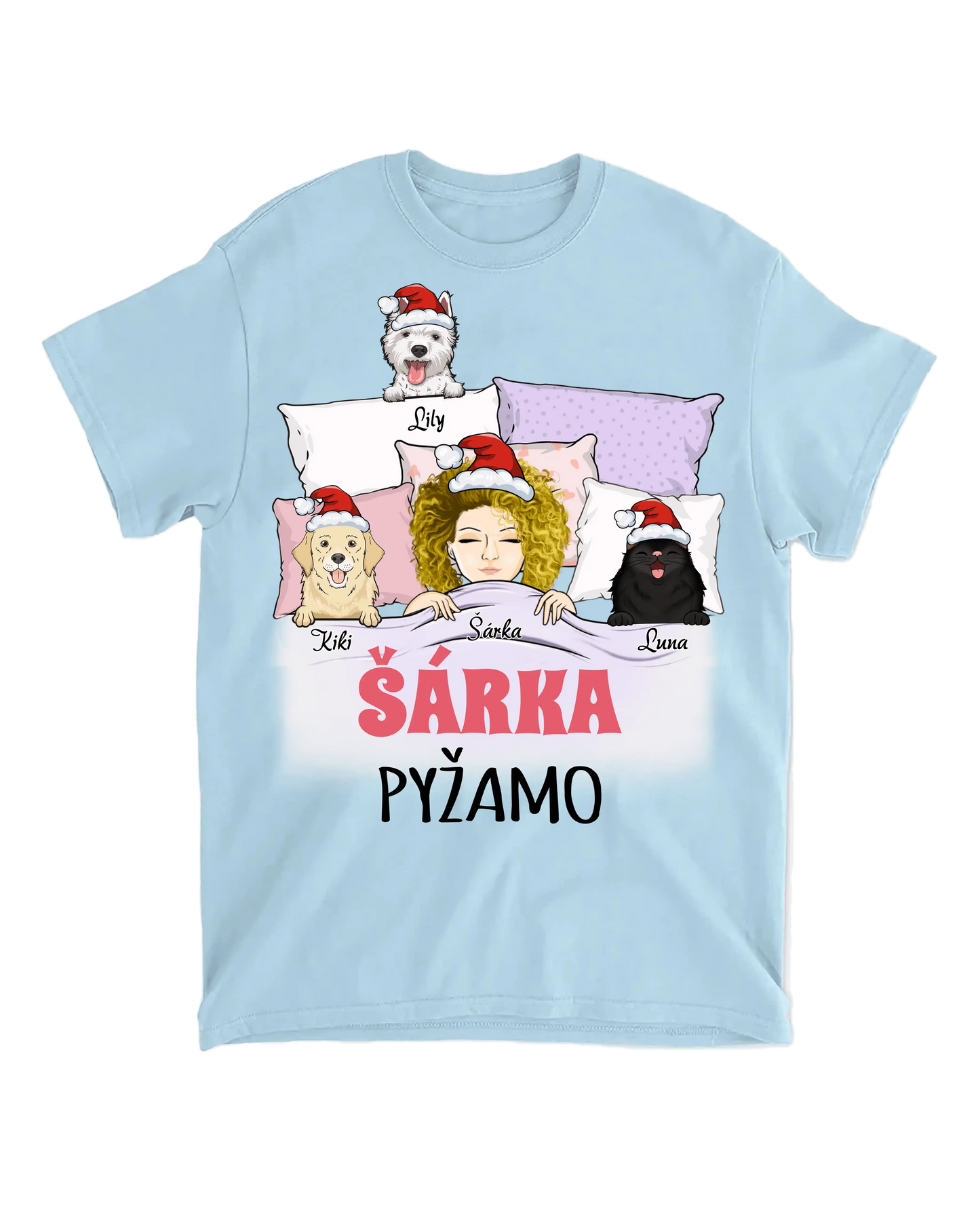 Tričko - Oblíbené pyžamo - až 5 mazlíčků - Climo.cz