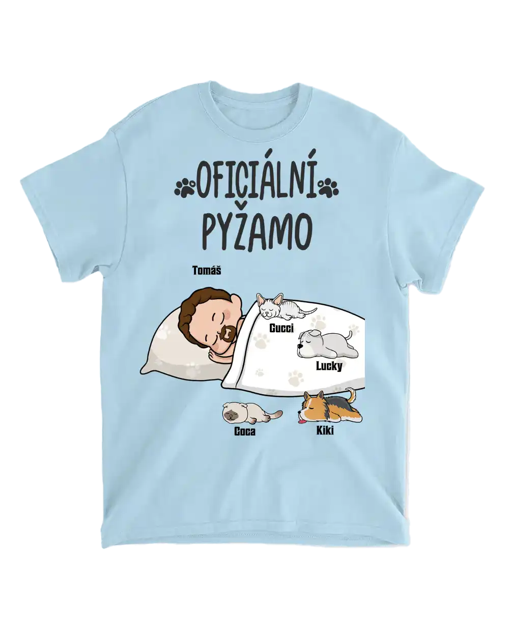 Tričko - Oficiální pyžamo 3 - až 6 mazlíčci - Climo.cz