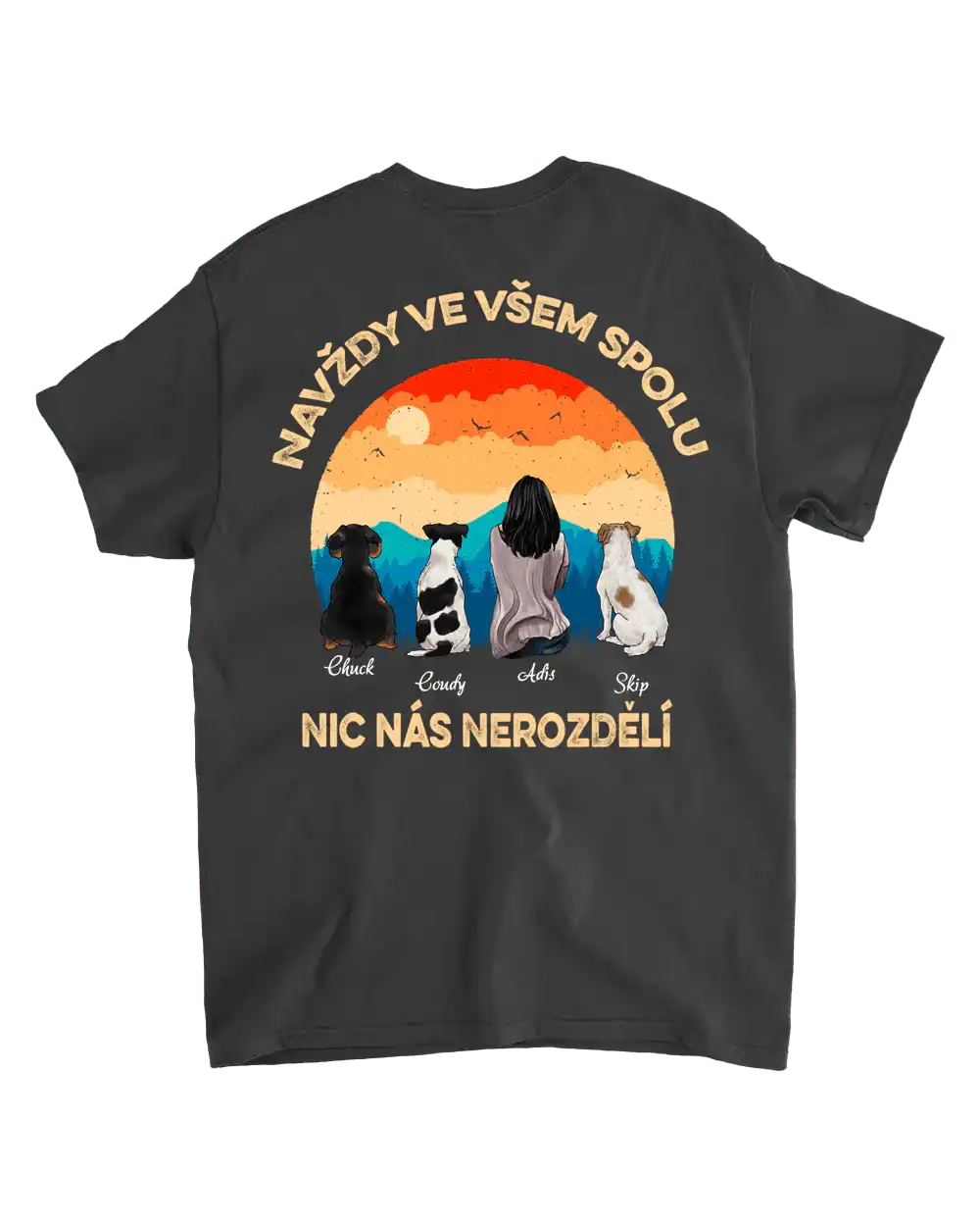 Tričko - Přátelé navždy - Zadní potisk - Climo.cz