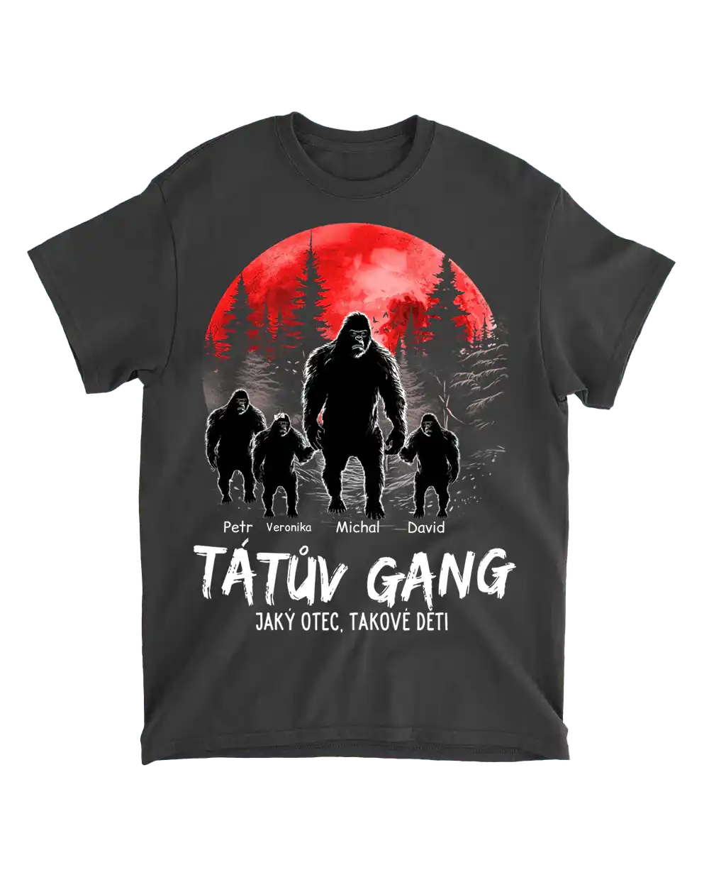 Tričko - Tátův gang, jaký otec, takové děti - až 6 dětí - Climo.cz
