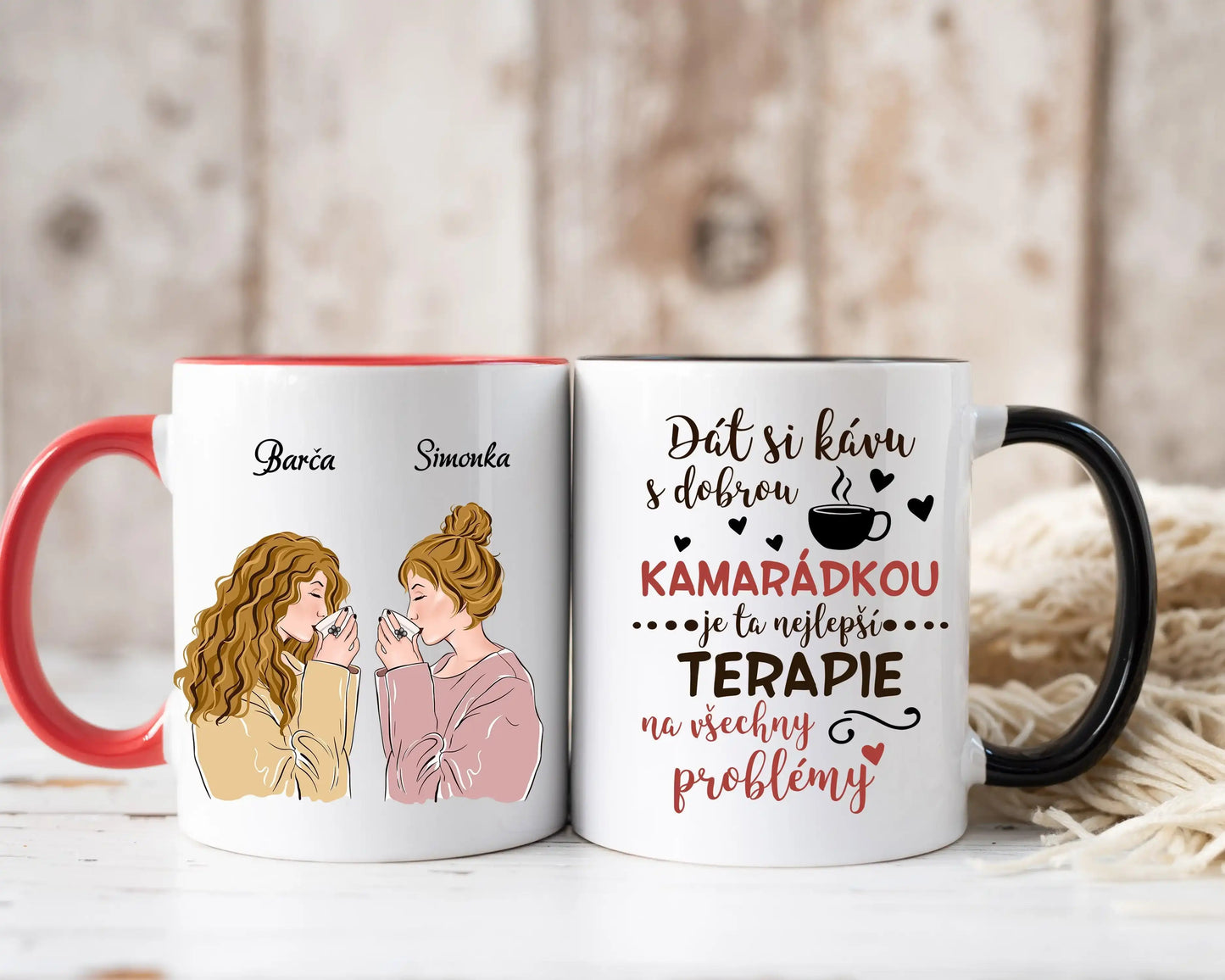 Hrnek - Dobrou KAMARÁDKOU je ta nejlepší TERAPIE - Climo.cz