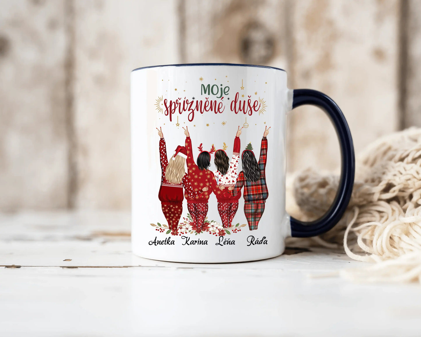 Hrnek - Mé spřízněné duše - až 4 holky - Vánoční verze - Climo.cz