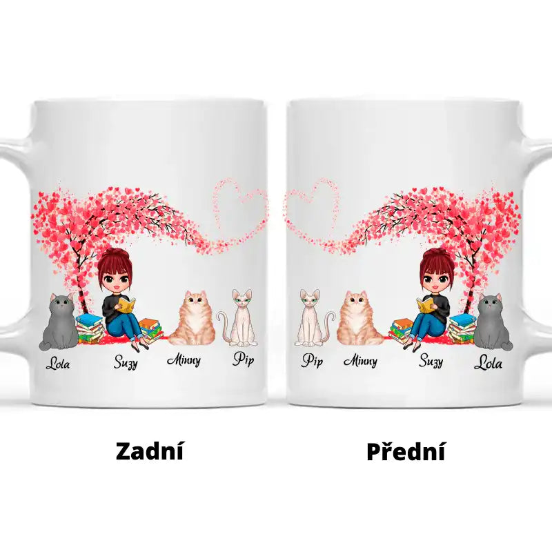 Hrnek - Miluji čtení a kočku - Climo.cz