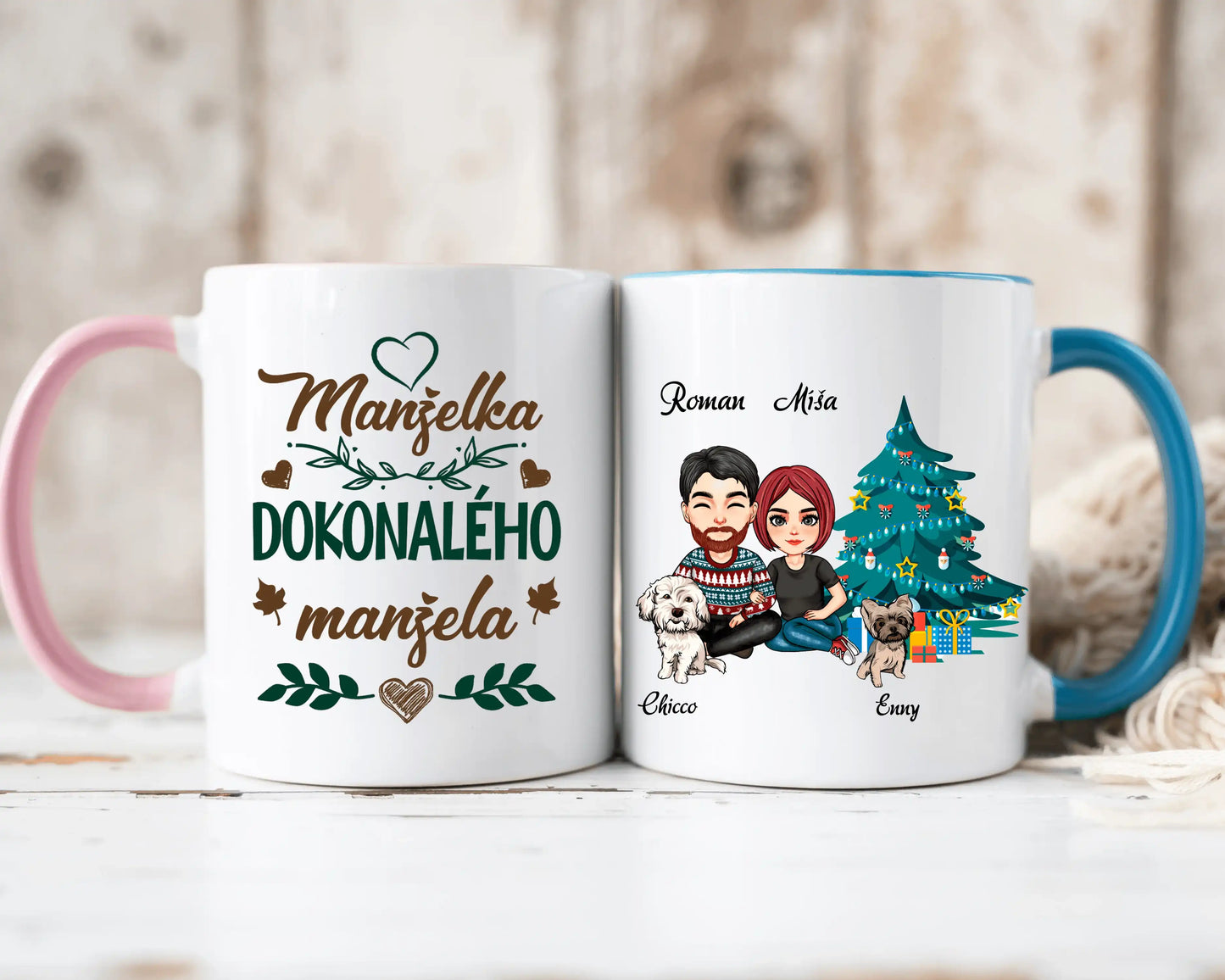 Hrnek - Navždy spolu - Vánoce 4. verze - Se psy - Climo.cz