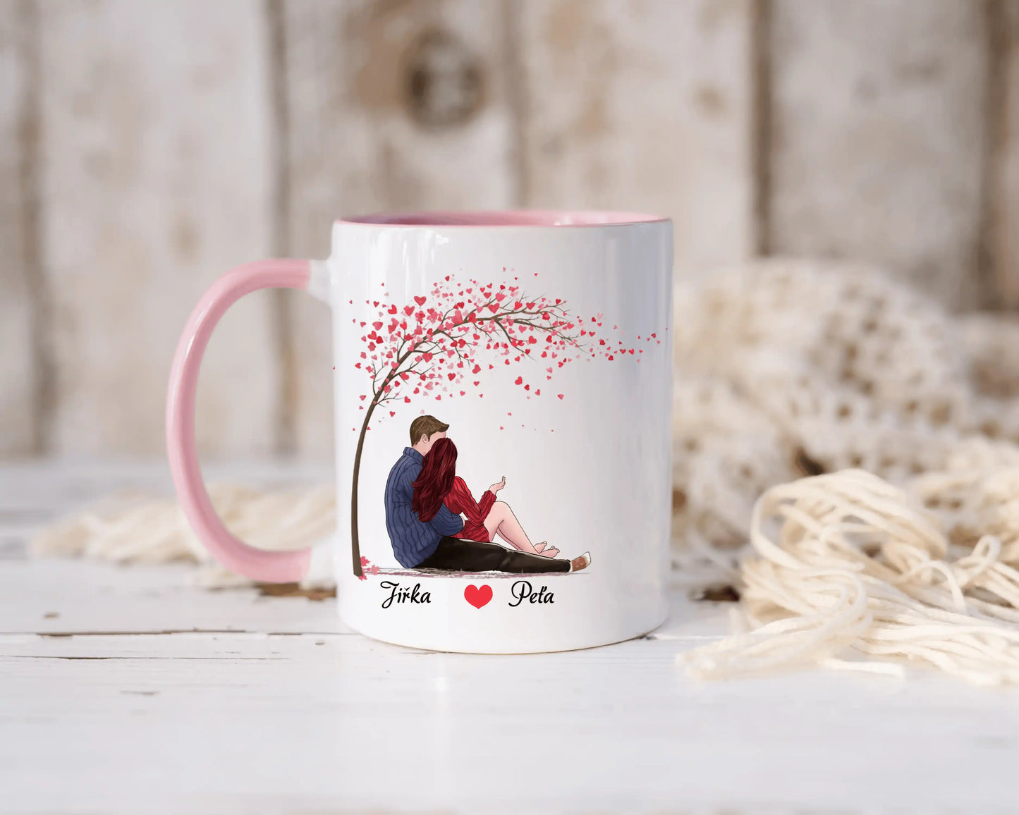 Hrnek - Objímající se pár 2 - I Love You to the moon and back - Climo.cz