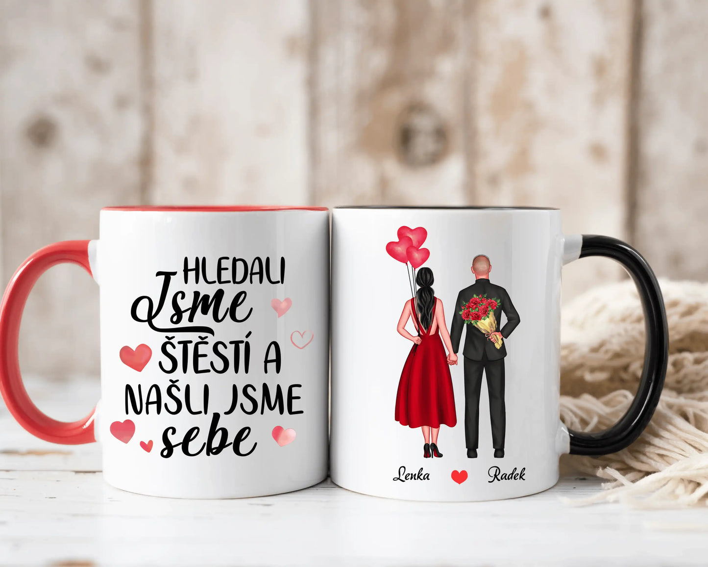 Hrnek - Zamilovaný pár 2. verze - Hledali jsme štěstí a našli jsme sebe - Climo.cz