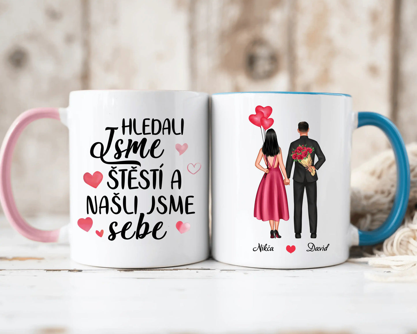 Hrnek - Zamilovaný pár 2. verze - Hledali jsme štěstí a našli jsme sebe - Climo.cz
