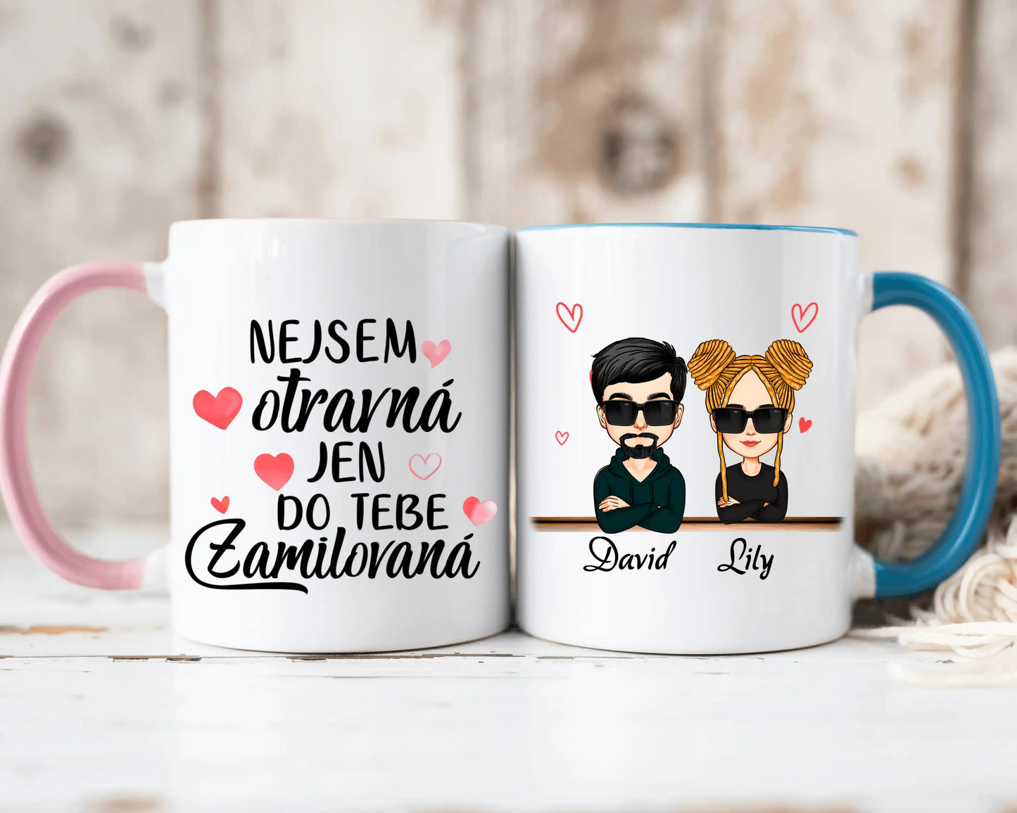 Hrnek - Zamilovaný pár 4. verze - Nejsem otravná, jen do tebe ZAMILOVANÁ - Climo.cz