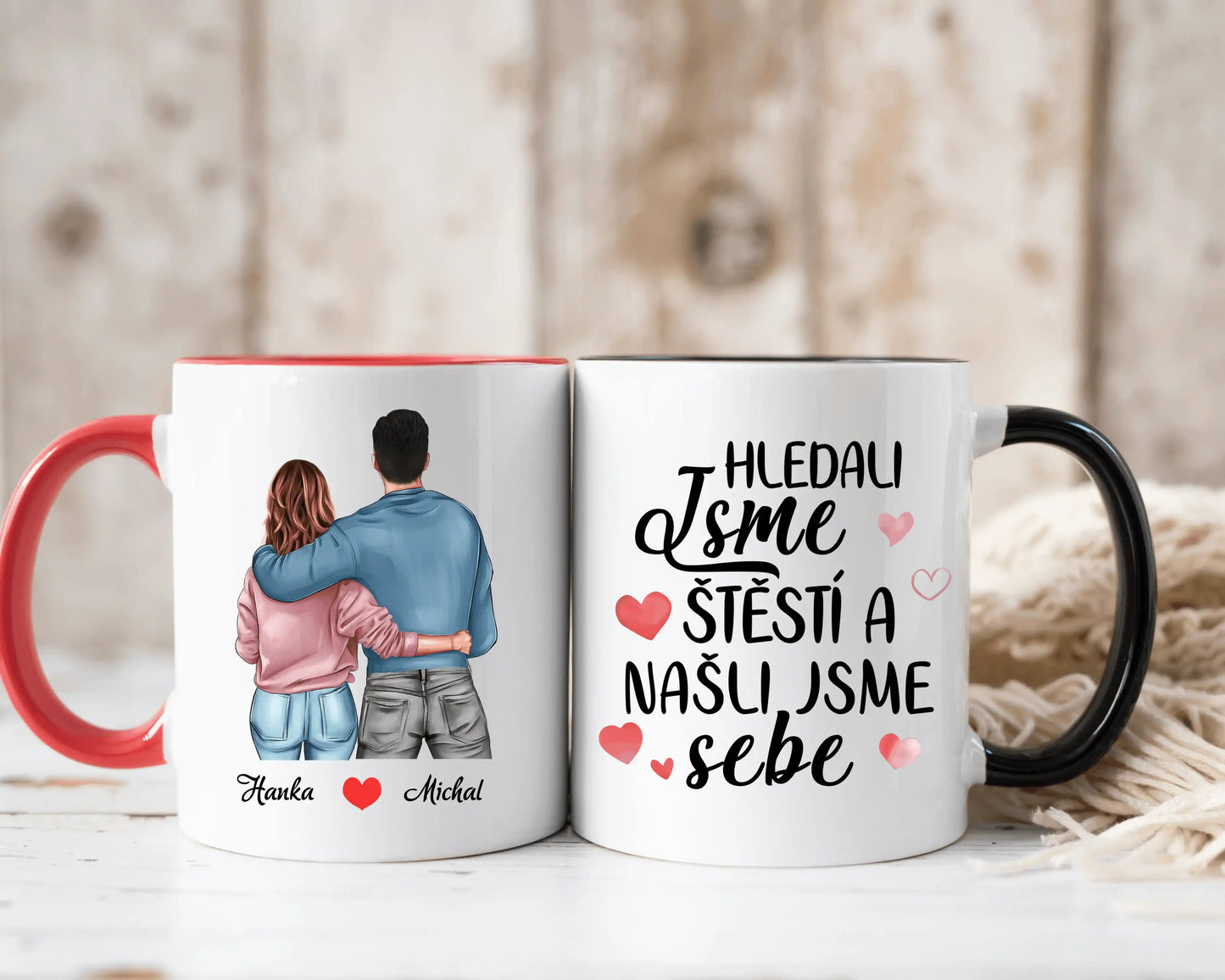 Hrnek - Zamilovaný pár - Hledali jsme štěstí a našli jsme sebe - Climo.cz