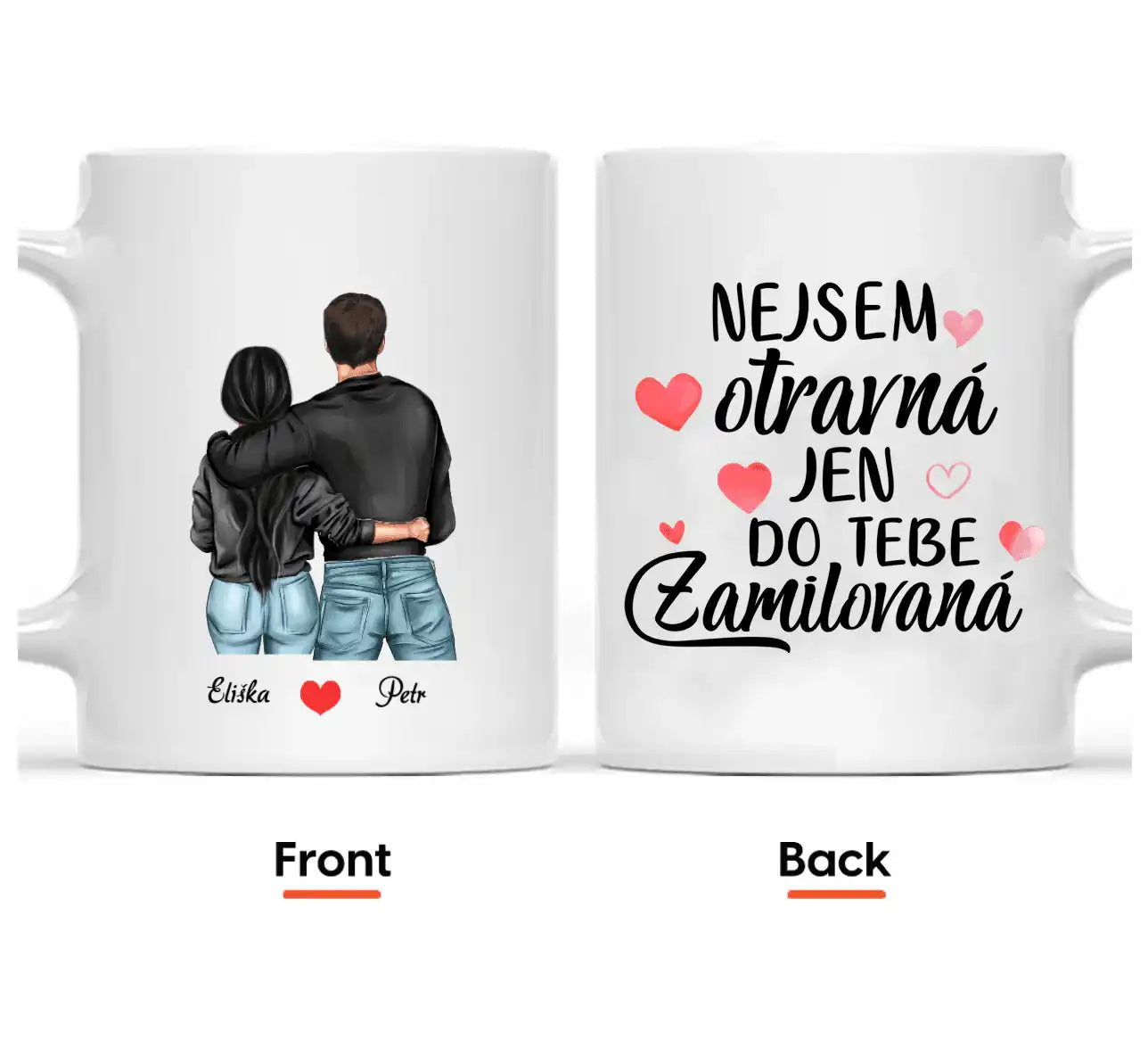 Hrnek - Zamilovaný pár - Nejsem otravná jen do tebe ZAMILOVANÁ - Climo.cz