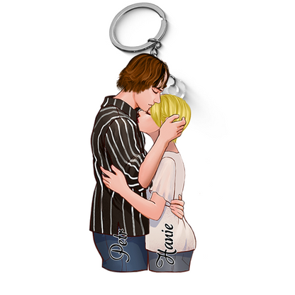 Klíčenka - Objímající se pár