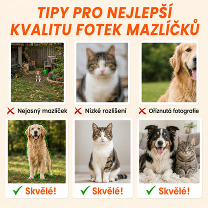 Hrnek s akvarelovým portrétem mazlíčka a jeho jménem 1