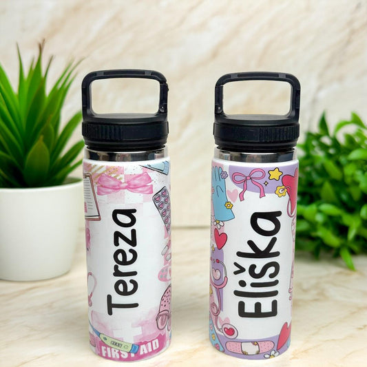 Dvoustěnná nerezová láhev, 500ml  - Pro zdravotníky