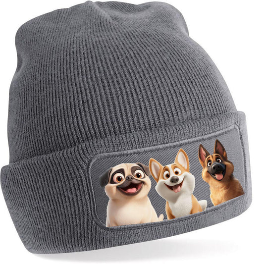 Zimní čepice - Psi