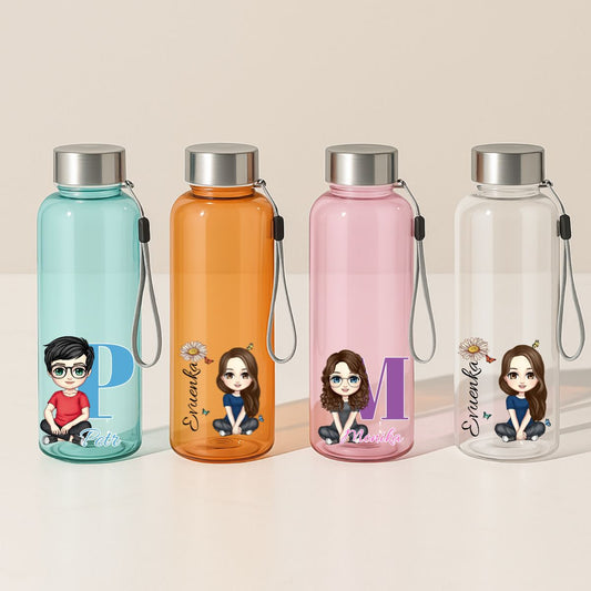 Láhev na pití z RPET, 500 ml, transparentní - s vlastním jménem 2