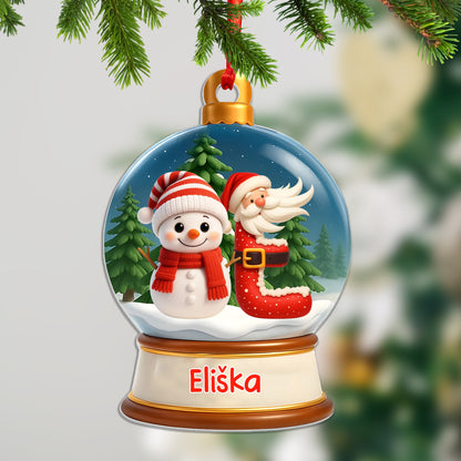 Personalizovaná akrylová ozdoba, vánoční dárek 62