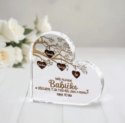 Akrylový plak - Moje milovaná - až 10 dětí - Climo.cz