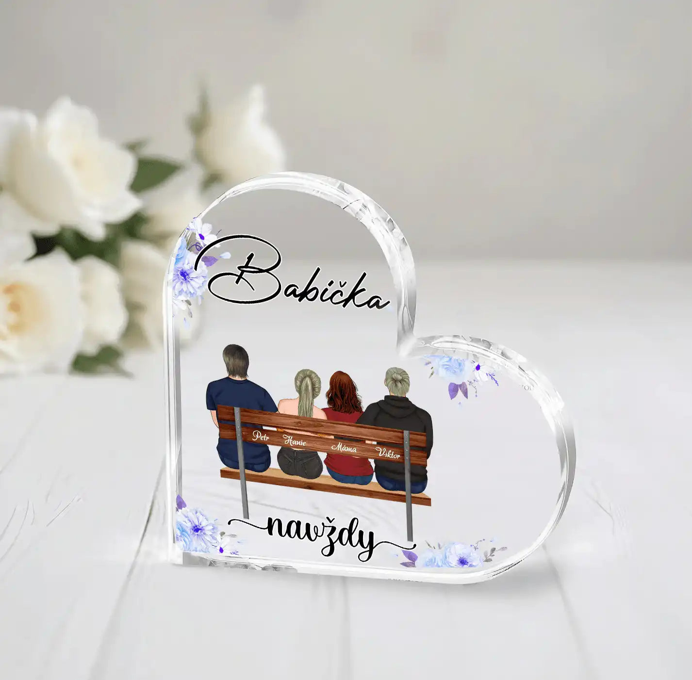 Akrylový plak - Moje milovaná Maminko 6 - Až 4 dětí - Climo.cz