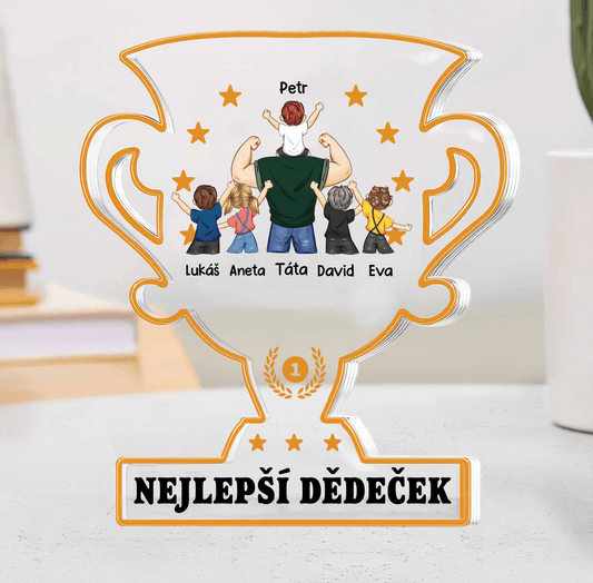 Akrylový plak - Nejlepší táta Trofej - Climo.cz