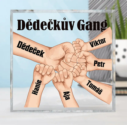 Akrylový plak- Tátův gang- až 8 dětí - Climo.cz