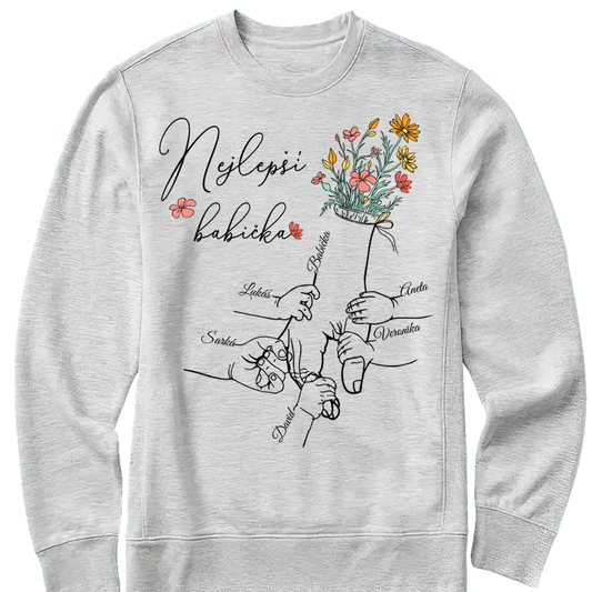 Mikina - Nejlepší babička - až 5 dětí - Climo