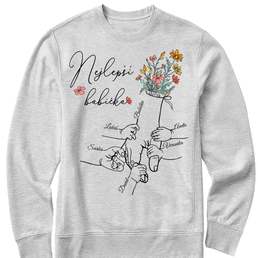 Mikina - Nejlepší babička - až 5 dětí - Climo