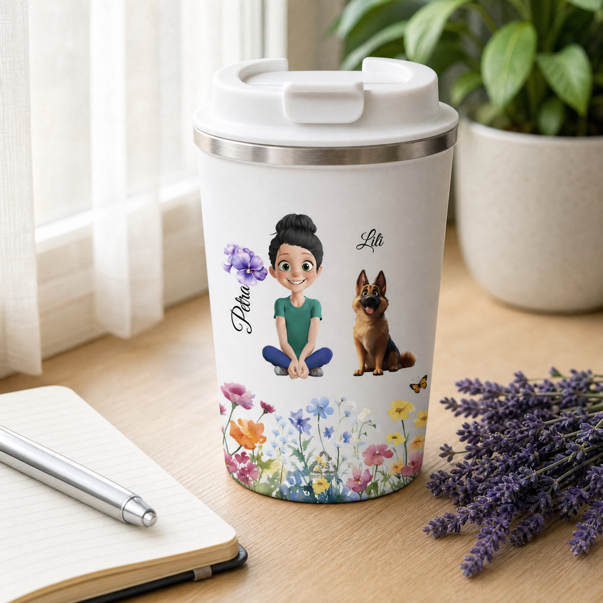 Dvoustěnný termohrnek 350 ml - pro milovníky psů a koček