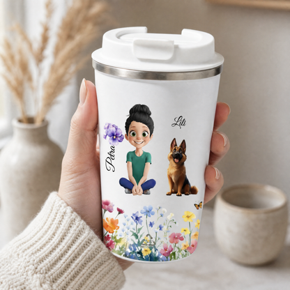 Dvoustěnný termohrnek 350 ml - pro milovníky psů a koček