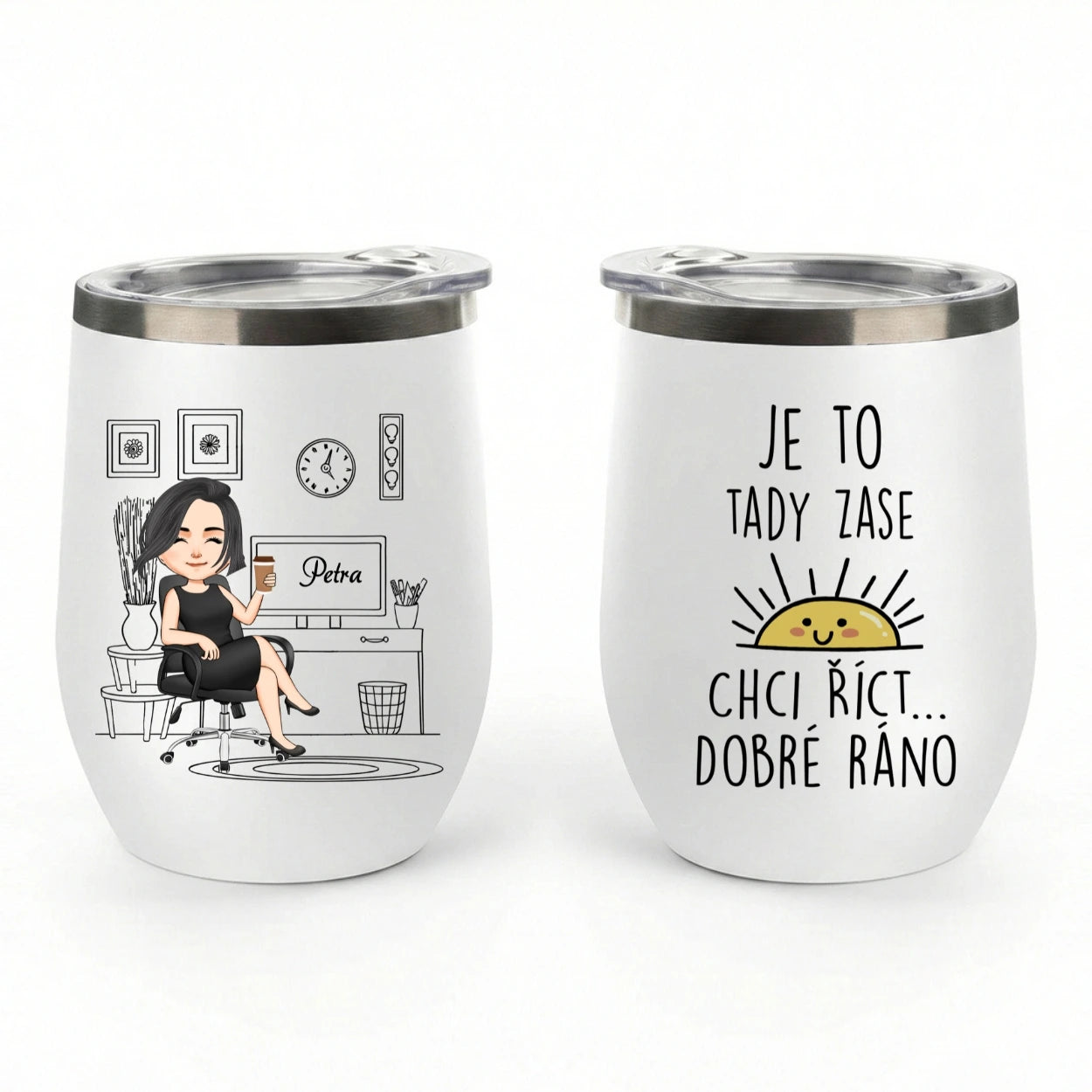 Dvoustěnný nerezový vakuový pohár, 350 ml - Je to tady zase